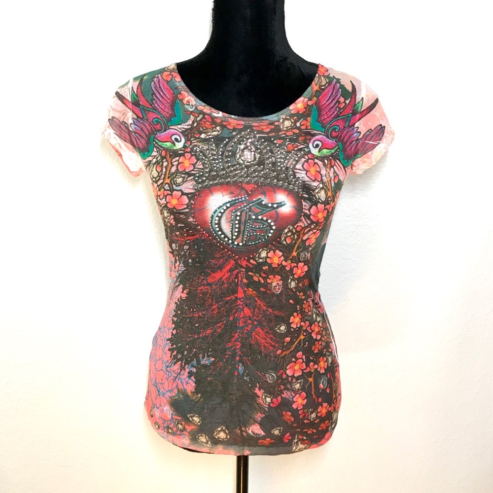GUESS LUXE BLING TEE